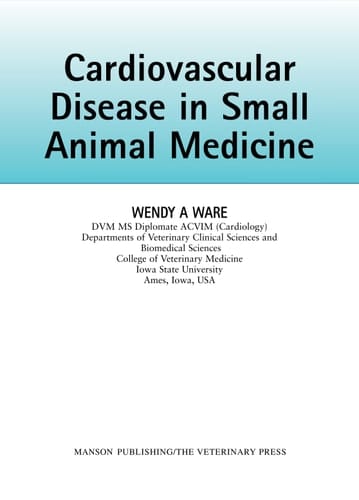 Cardiovascular Disease in Small Animal Medicine