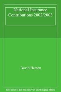 National Insurance Contributions 2002/2003