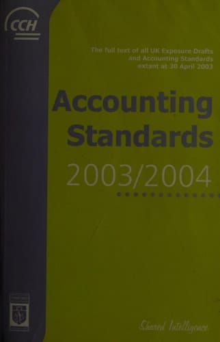 Accounting Standards, 2003/2004 Extant at 30 April 2003