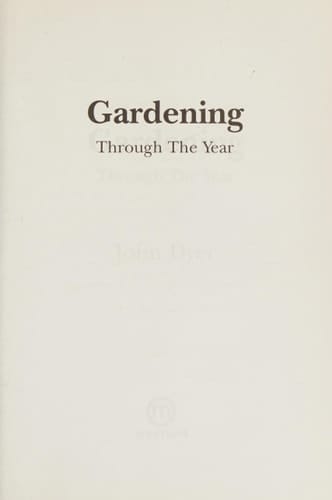 Gardening Through the Year