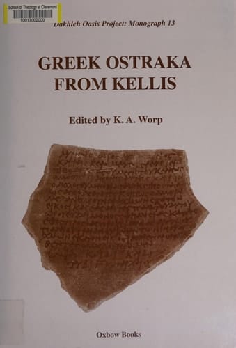 Greek Ostraka from Kellis (Dakhleh Oasis Project Monograph) (Ancient Greek Edition)