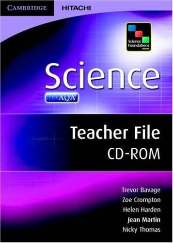 Science Foundations Science Teacher File CD-ROM (Science Foundations Third Edition)