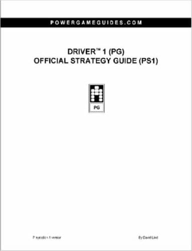 Driver 1 Pg Official Strategy Guide PS1