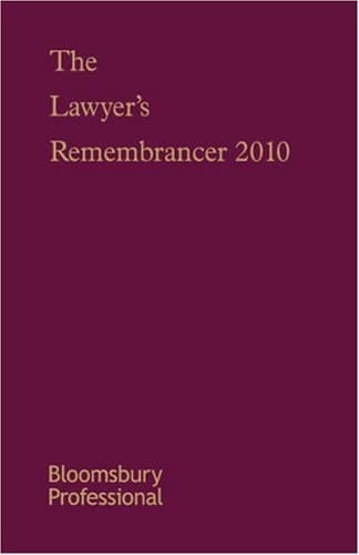 Lawyer's Remembrancer 2010