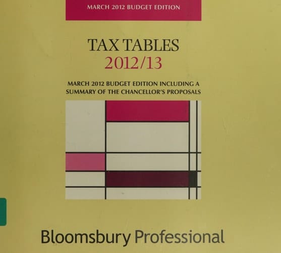 Tax Tables 2012/13