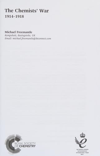 The Chemists' War 1914-1918