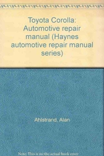 Toyota Corolla Automotive Repair Manual