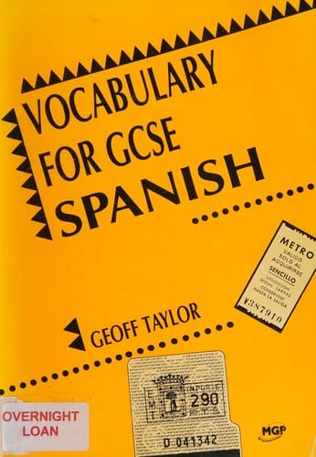 Vocabulary for GCSE Spanish