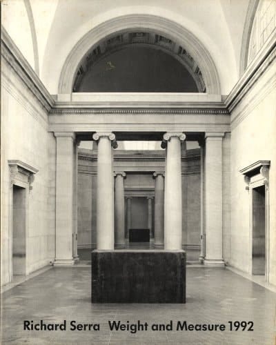 Richard Serra, Weight and Measure 1992 30 September 1992-15 January 1993, Tate Gallery London