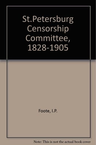 St.Petersburg Censorship Committee, 1828-1905