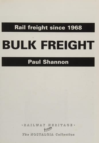 Rail Freight Since 1968