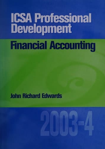 Financial Accounting 2003-4