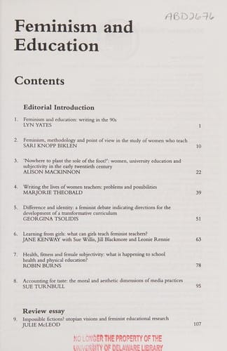Feminism and Education