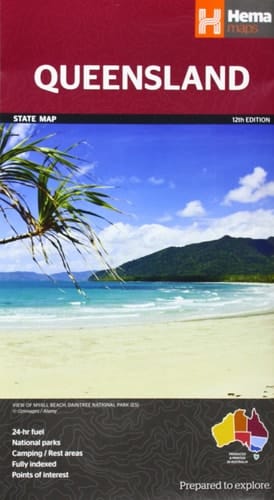 Queensland State Map O/P Use 9321438001713