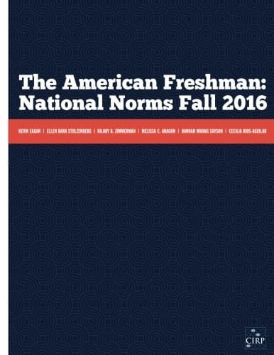 The American Freshman National Norms Fall 2016 (Print on Demand Version)