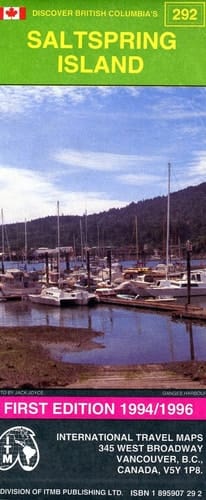 Discover British Columbia's Saltspring Island, scale 1:40,000