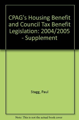 CPAG's Housing Benefit and Council Tax Benefit Legislation Supplement