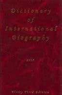 Dictionary of International Biography