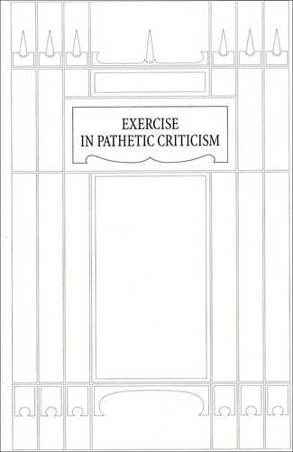 Exercise in Pathetic Criticism