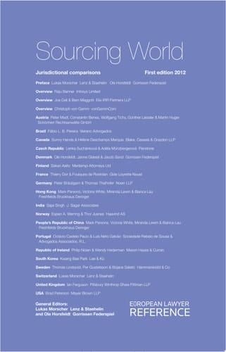 Sourcing World Jurisdictional Comparisons