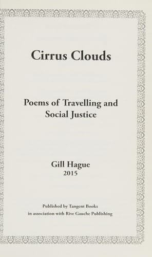 Cirrus Clouds Poems of Travelling and Social Justice