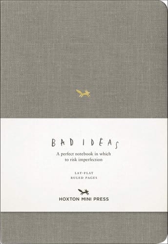 A Notebook for Bad Ideas (grey/lined) A perfect notebook in which to risk imperfection