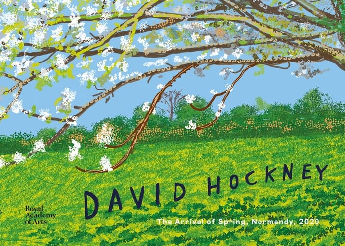 David Hockney The Arrival of Spring, Normandy, 2020