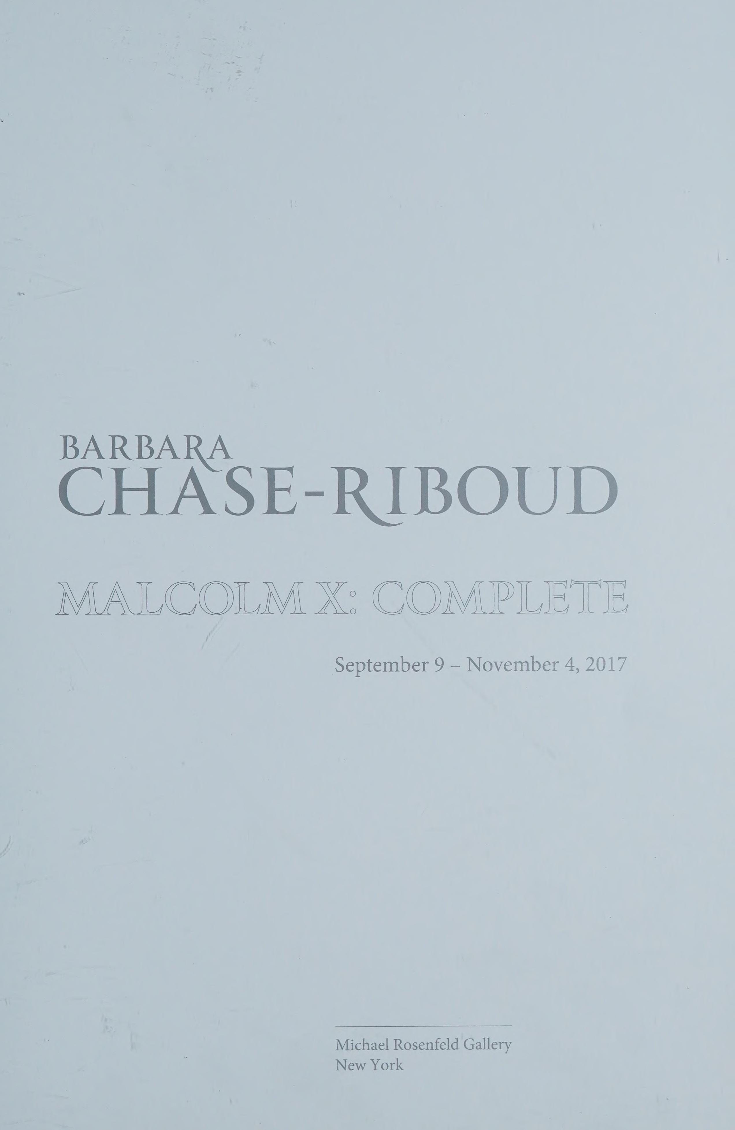 Barbara Chase-Riboud Malcolm X : Complete : September 9-November 4, 2017