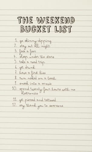The Weekend Bucket List