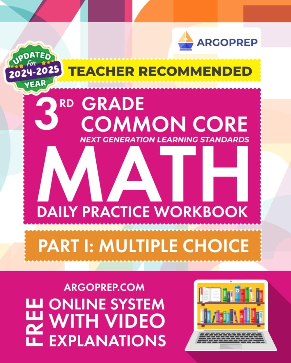 3rd Grade Common Core Math Daily Practice Workbook 2019-2020. Multiple choice