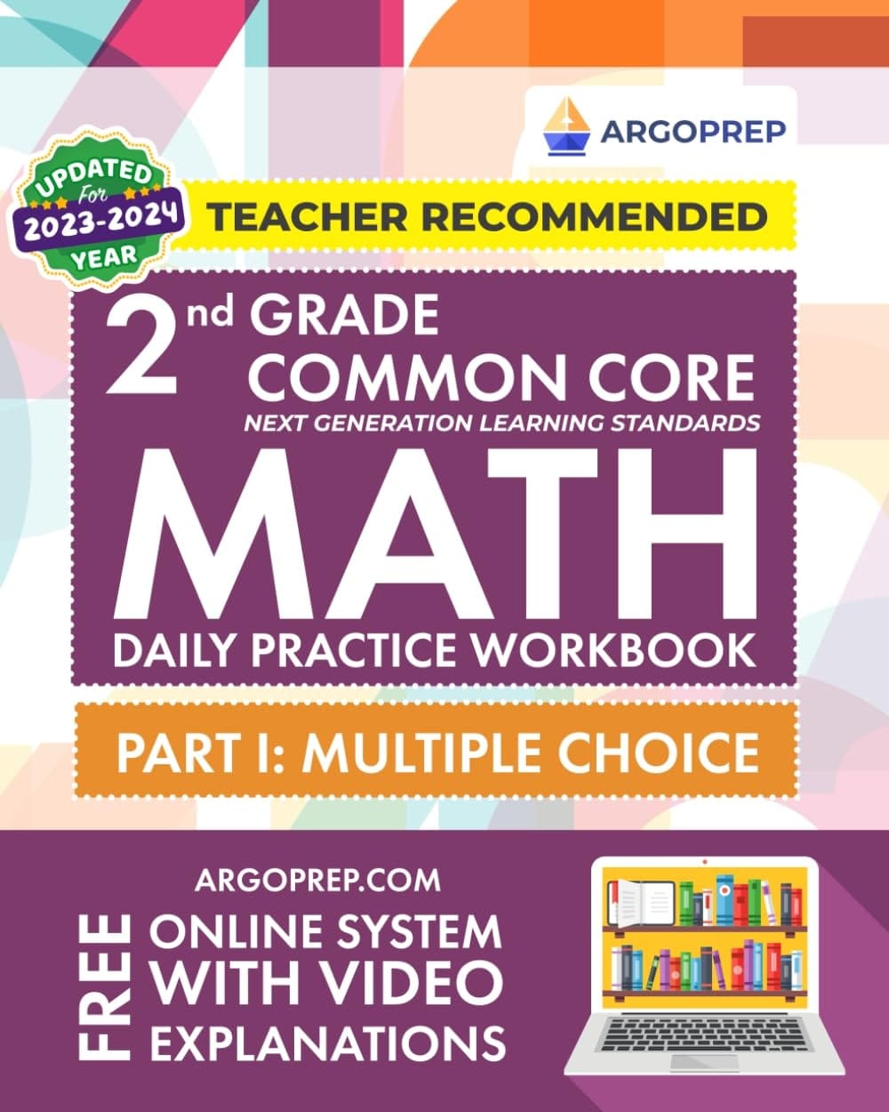2nd Grade Common Core Math Daily Practice Workbook 2019-2020. Multiple choice
