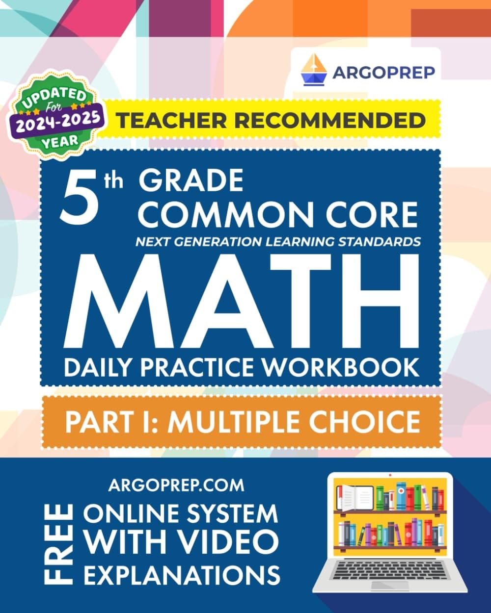 5th Grade Common Core Math Daily Practice Book 2019-2020. Multiple choice