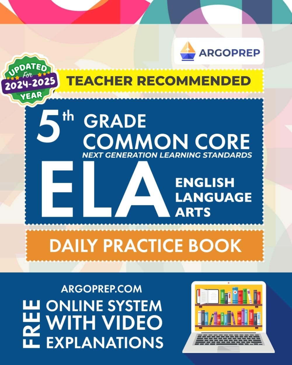 5th Grade Common Core ELA (English Language Arts) Daily Practice Book 2020-2021