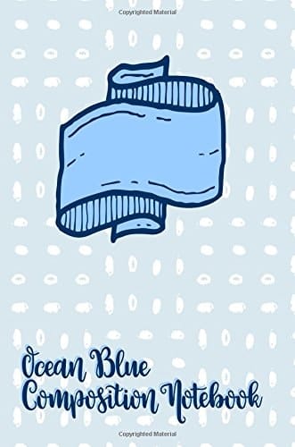 Ocean Blue Composition Notebook 110 Pages: Grid Paper