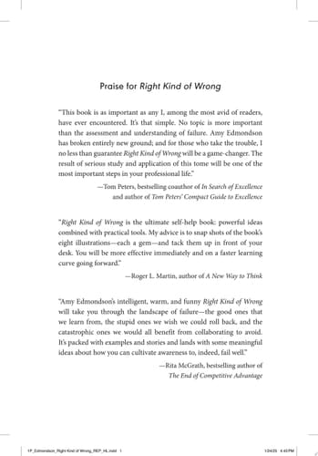 Right Kind of Wrong The Science of Failing Well