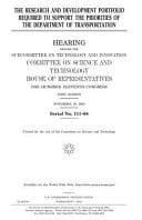 The Research and Development Portfolio Required to Support the Priorities of the Department of Transportation