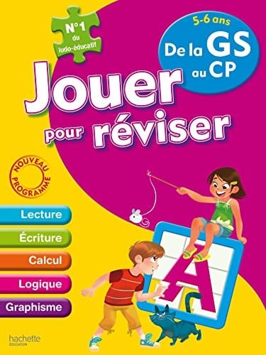 Jouer pour réviser 5-6 ans - De la GS au CP Avec un crayon-gomme