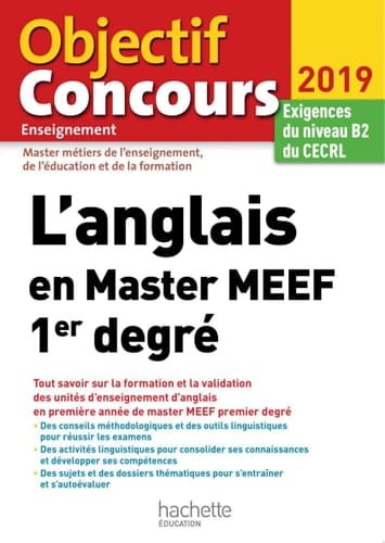 L'anglais en Master MEEF 1er degré