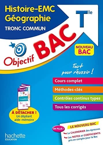 Histoire-EMC, Géographie Tle