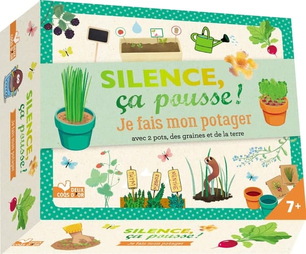Je fais mon potager Coffret avec 2 pots, des graines et de la terre