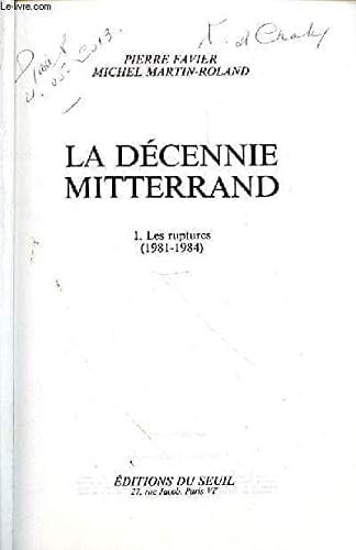 La décennie Mitterrand 1991-1995