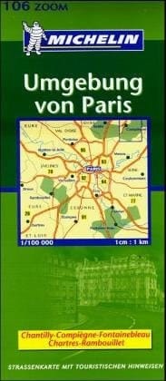 Michelin Environs of Paris Map No. 106 (Michelin Maps & Atlases)