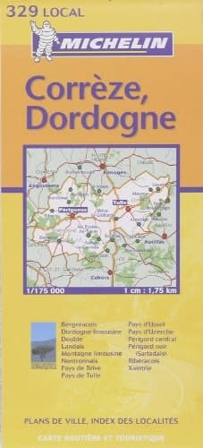 Michelin Correze, Dordogne (Michelin Maps) (French Edition)