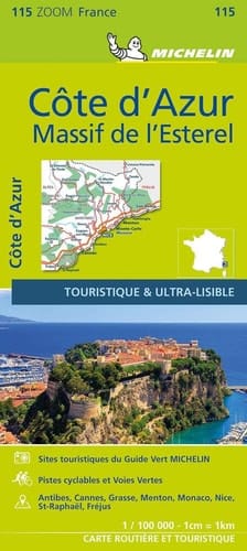 France ZOOM Map 115 : Cote d'Azur - Massif de l'Esterel (French Edition)