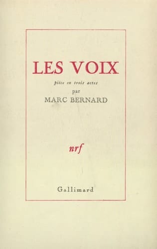 Les Voix: Pièce en trois actes