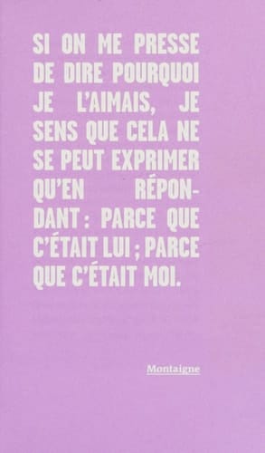 Pourquoi aimes-tu tes amis ?