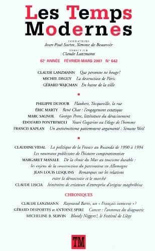 Les Temps Modernes N° 642, février-mars 2007