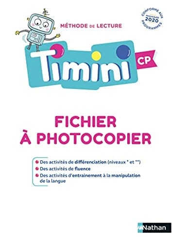 Méthode de lecture Timini CP Fichier à photocopier