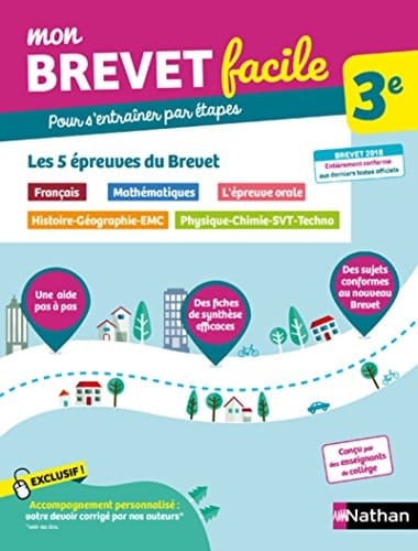 Les 5 épreuves écrites du brevet Français, Mathématiques, Histoire-Géographie-EMC, Physique-Chimie-SVT-Techno