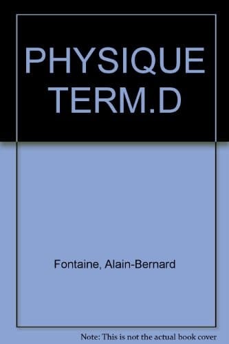 Physique, terminale D programme 1989